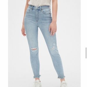 Gap High Rise True Skinny Ankle Jeans
